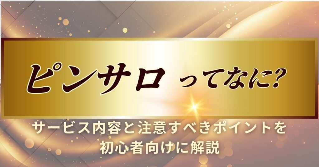 ピンサロについて説明