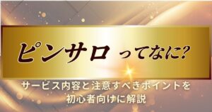 ピンサロについて説明